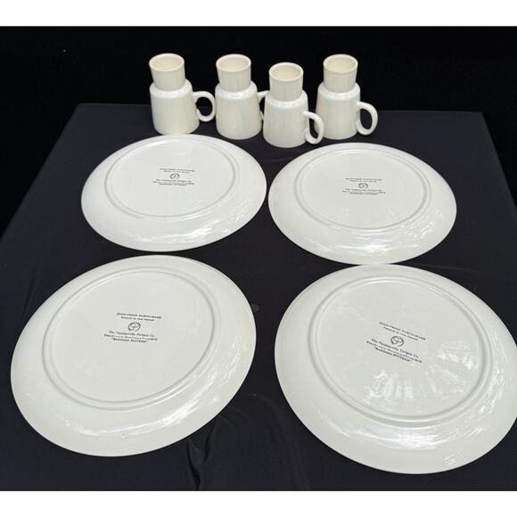 STEUBENVILLE POTTERY PARTIO-WARE DESIGNER: IRENE PASINKSI BANDANA Pattern -OS5 - Picture 5 of 12